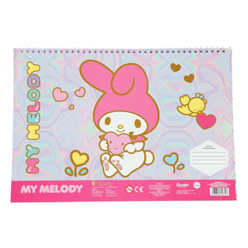 ΜΠΛΟΚ ΖΩΓΡΑΦΙΚΗΣ MY MELODY 23X33cm A4 40Φ ΜΕ ΣΤΕΝΣΙΛ ΚΑΙ ΑΥΤΟΚΟΛΛΗΤΑ 000490141