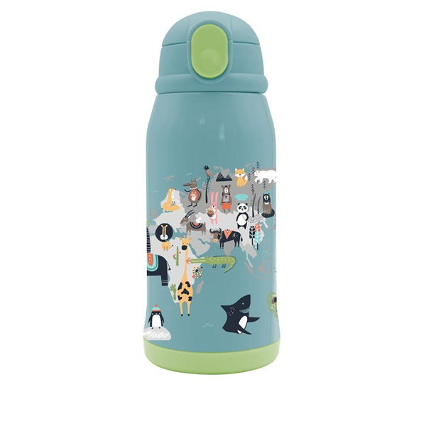 Παγούρι Θερμός Ανοξείδωτο Must Team panda 500 ml με Ισοθερμική θήκη και καλαμάκι 000586640