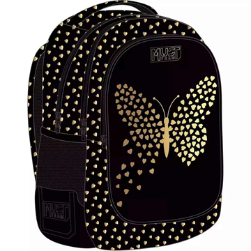 ΤΣΑΝΤΑ ΠΛΑΤΗΣ ΔΗΜΟΤΙΚΟΥ GOLD BUTTERFLY 3 ΘΗΚΕΣ  32Χ43Χ18cm 000586521