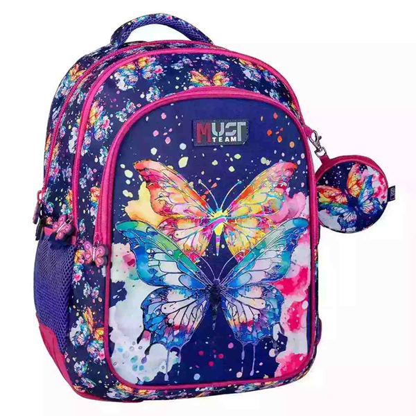 ΤΣΑΝΤΑ ΠΛΑΤΗΣ ΔΗΜΟΤΙΚΟΥ BUTTERFLY 3 ΘΗΚΕΣ  32Χ43Χ18cm 000586192