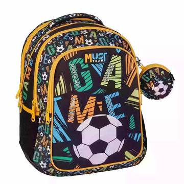 ΤΣΑΝΤΑ ΠΛΑΤΗΣ ΔΗΜΟΤΙΚΟΥ GAME FOOTBALL 3 ΘΗΚΕΣ  32Χ43Χ26cm 000586197