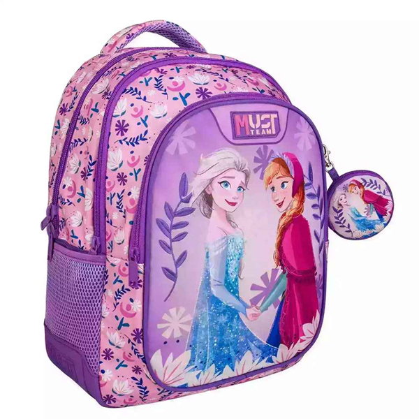 ΤΣΑΝΤΑ ΠΛΑΤΗΣ ΔΗΜΟΤΙΚΟΥ FROZEN SISTERS PINK 3 ΘΗΚΕΣ  32Χ43Χ18cm 000564791