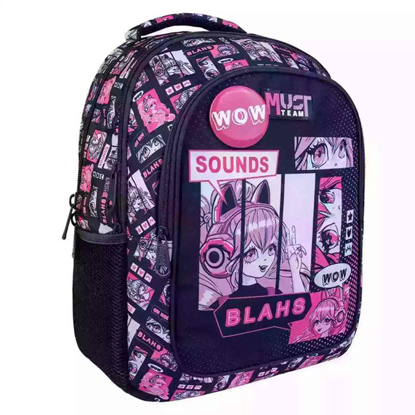 ΤΣΑΝΤΑ ΠΛΑΤΗΣ ΔΗΜΟΤΙΚΟΥ MUST TEAM XPRESSION ANIME 3 ΘΗΚΕΣ  32Χ43Χ18cm 000586653