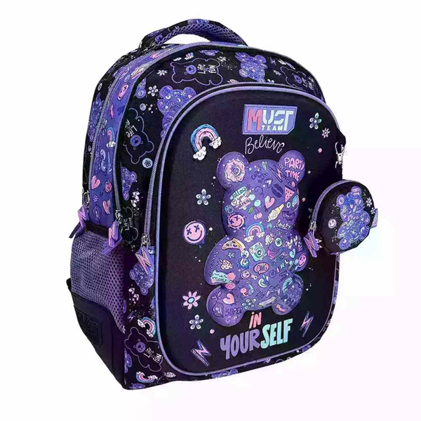 ΤΣΑΝΤΑ ΠΛΑΤΗΣ ΔΗΜΟΤΙΚΟΥ MUST TEAM GUMMY BEAR 3 ΘΗΚΕΣ  32Χ43Χ18cm 000586266