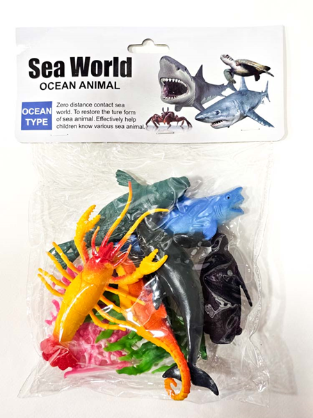 ΖΩΑ ΤΗΣ ΘΑΛΑΣΣΑΣ ΣΕ ΣΑΚΟΥΛΑ 15x24cm ΣΕ ΣΑΚΟΥΛΑ 4 ΣΧΕΔΙΑ 0110195