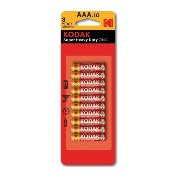 ΜΠΑΤΑΡΙΕΣ KODAK 10ΧΑAΑ  1,5V SUPER HEAVY DUTY ZINC R03