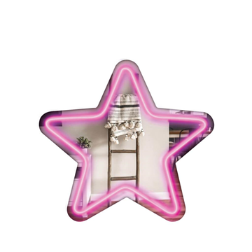 ΦΩΤΙΣΤΙΚΟ ΔΙΑΚΟΣΜΗΤΙΚΟ LED ΜΕ ΚΑΘΡΕΠΤΗ ΑΣΤΕΡΙ ΡΟΖ 27X24.2ΕΚ 000580473