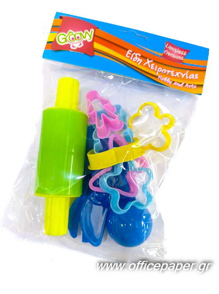 ΕΡΓΑΛΕΙΑ ΠΗΛΟΥ-ΠΛΑΣΤΕΛΙΝΗΣ GROOVY 12X12εκ. 6 ΤΕΜ 0.76.083