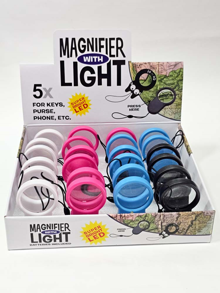 ΜΕΓΕΘΥΝΤΙΚΟΣ ΦΑΚΟΣ ΜΙΝΙ ΧΕΙΡΟΣ ΜΕ ΦΩΣ 1 LED GROOVY  Φ3cm, X5