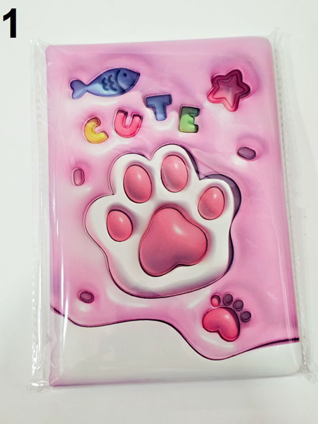 ΣΗΜΕΙΩΜΑΤΑΡΙΟ ΠΑΙΔΙΚΟ 3D ΦΟΥΣΚΩΤΟ CUTE CAT 4 ΣΧΕΔΙΑ