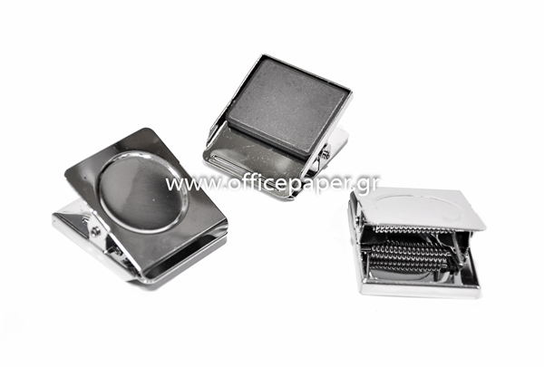 ΠΙΑΣΤΡΑ ΜΕΤΑΛΛΙΚΑ ΙΝΟΧ ΜΕ ΜΑΓΝΗΤΗ 4Χ4.5Χ2.5cm