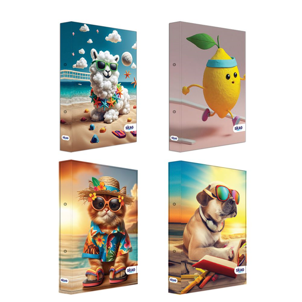 ΚΛΑΣΕΡ ΣΧΟΛΙΚΟ SKAG ΝΕΟΝ KIDZ FUN 17Χ25cm 2 ΚΡΙΚΟΙ ΔΙΑΦΟΡΑ ΣΧΕΔΙΑ 303231