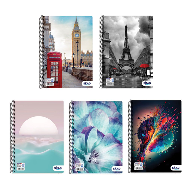 ΤΕΤΡΑΔΙΟ ΣΠΙΡΑΛ SKAG UNIVERSITY FUN Α4 21Χ29εκ. 2 ΘΕΜΑΤΑ 60Φ 80gr Νο 9232