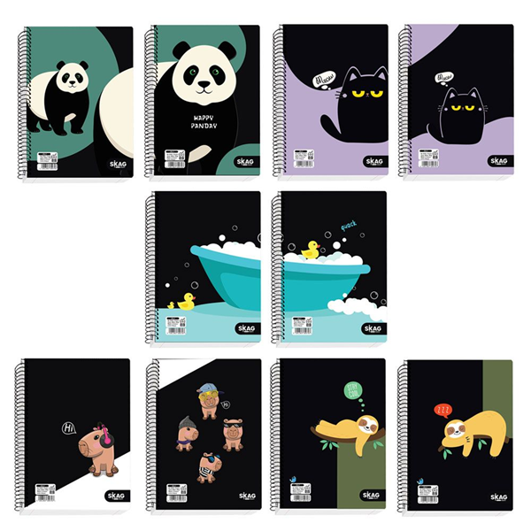 ΤΕΤΡΑΔΙΟ ΣΠΙΡΑΛ JOLLY PP 17X25 2 ΘΕΜΑTA  Νο9342