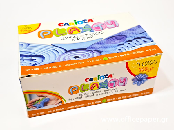 ΠΛΑΣΤΕΛΙNH CARIOCA 11 ΧΡΩΜΑΤΑ 500gr ΚΛΑΣΙΚΗ ΜΗ ΤΟΞΙΚΗ No42713