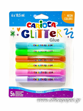 ΧΡΥΣΟΚΟΛΛΑ CARIOCA ΣΕΤ 6Χ10,5ml NEON 42111 ΠΛΕΝΟΜΕΝΗ !!!