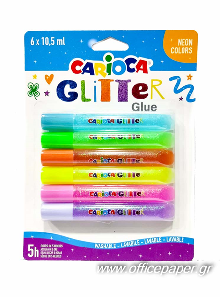 ΧΡΥΣΟΚΟΛΛΑ CARIOCA ΣΕΤ 6Χ10,5ml NEON 42111 ΠΛΕΝΟΜΕΝΗ !!!