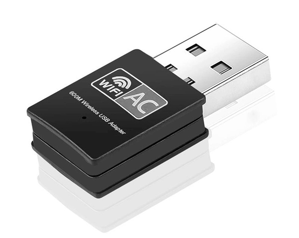 ΑΝΤΑΠΤΟΡΑΣ WIFI POWERTECH ασύρματος USB αντάπτορας δικτύου PT-1041, 600Mbps, 2.4/5GHz