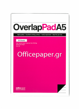 ΜΠΛΟΚ ΓΡΑΦΗΣ Α5 (14X21)  SALKO OVERLAP 50Φ ΡΙΓΕ