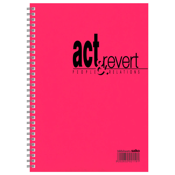 ΜΠΛΟΚ-ΤΕΤΡΑΔΙΟ ΣΗΜΕΙΩΣΕΩΝ ΔΙΠΛΟ ΣΠΙΡΑΛ SALKO 10X14εκ. 160Φ ΔΙΑΦΟΡΑ ΣΧΕΔΙΑ ACT  2329