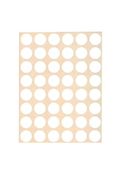 ΕΤΙΚΕΤΕΣ ΑΤΥΠΩΤΕΣ +EFO ΣΤΡΟΓΓΥΛΕΣ Φ18mm  Νο35 ΠΑΚ.40Φ ΛΕΥΚ