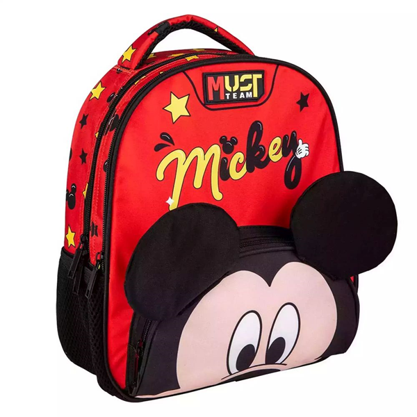 ΤΣΑΝΤΑ ΠΛΑΤΗΣ ΝΗΠΙΟΥ MICKEY 27Χ10Χ32ΕΚ. 2ΘΗΚΕΣ RED BLACK 000564805