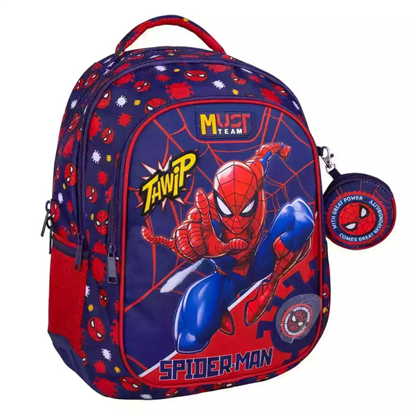 ΤΣΑΝΤΑ ΠΛΑΤΗΣ ΔΗΜΟΤΙΚΟΥ MUST TEAM SPIDERMAN 3 ΘΗΚΕΣ  32Χ43Χ18cm 00508500
