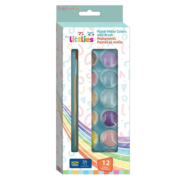 ΝΕΡΟΜΠΟΓΙΕΣ ΠΑΛΕΤΑ ΜΕ ΠΙΝΕΛΟ 24,5χ16,5 12ΧΡΩΜ THE LITTLIES