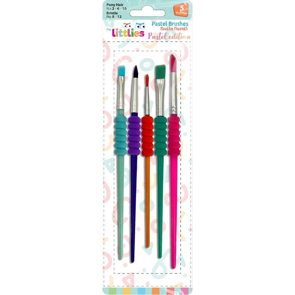 ΠΙΝΕΛΑ THE LITTLIES ΠΑΣΤΕΛ ΠΛΑΣΤΙΚΑ 5ΤΕΜ ΚΑΡΤΕΛΑ 000647091