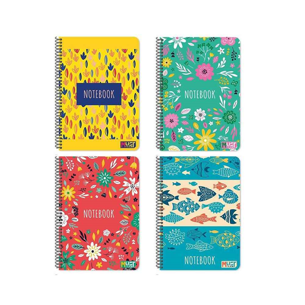 ΤΕΤΡΑΔΙΟ ΣΠΙΡΑΛ A4 2Θ 60Φ MUST VIBES FLORAL 4ΣΧΕΔΙΑ 00058611