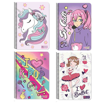 ΤΕΤΡΑΔΙΟ ΣΠΙΡΑΛ Β5 17Χ25ΕΚ. 2Θ 60Φ MUST RAINBOW 4ΣΧΕΔΙΑ 000586559