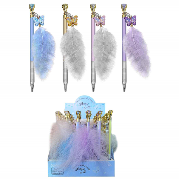 ΜΟΛΥΒΙ ΜΗΧΑΝΙΚΟ FANCY ΔΙΑΜΑΝΤΙΑ ΚΑΙ ΠΟΥΠΟΥΛΑ ΜΥΤΗ 0.5mm 16.5εκ. ΤΕΜΑΧΙΟ Νο 60-873