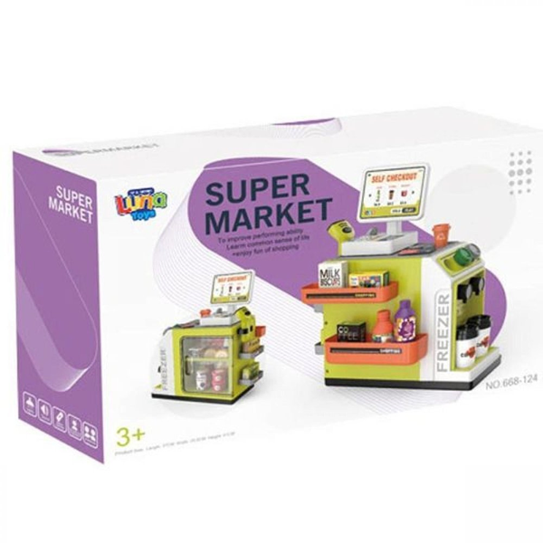 LUNA ΣΟΥΠΕΡ ΜΑΡΚΕΤ ΣΕΤ 46TMX 37Χ20,5Χ41ΕΚ ΜΕ ΗΧΟ ΚΑΙ ΦΩΣ ΠΡΑΣΙΝΟ LUNA 000622883