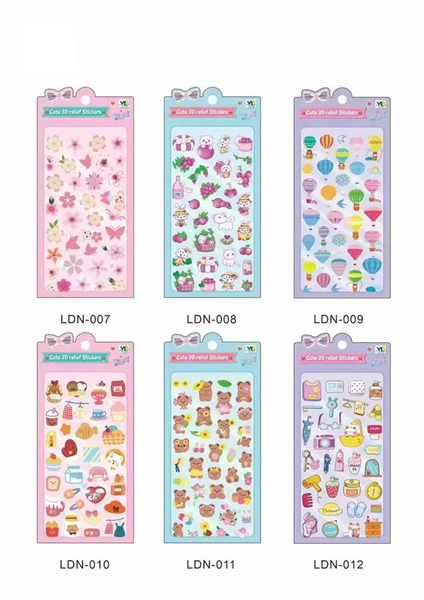 ΑΥΤΟΚΟΛΛΗΤΑ ΚΡΥΣΤΑΛΙΝΑ ΣΧΕΔΙΑ 3Δ  ΣΕ ΚΑΡΤΑ 9Χ20ΕΚ. ΔΙΑΦΟΡΑ ΣΧΕΔΙΑ 13-1507